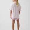 Çocuklar İçin Geri Dönüştürülmüş Pijama Şortlar Seti