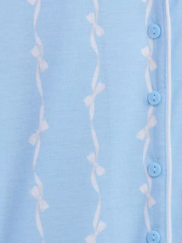 Çocuklar İçin Geri Dönüştürülmüş Pijama Şortlar Seti
