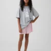 Çocuklar İçin Geri Dönüştürülmüş Pointelle Pijama Şortu