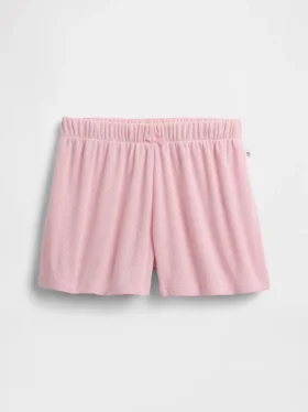 Çocuklar İçin Geri Dönüştürülmüş Pointelle Pijama Şortu