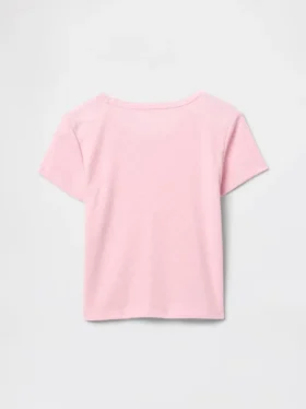 Çocuklar İçin Geri Dönüştürülmüş Pointelle Pijama Tişörtü