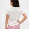 Çocuklar İçin Geri Dönüştürülmüş Pointelle Pijama Tişörtü