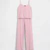 Çocuklar İçin Geri Dönüştürülmüş Pointelle Tank Pijama Seti