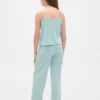 Çocuklar İçin Geri Dönüştürülmüş Pointelle Tank Pijama Seti