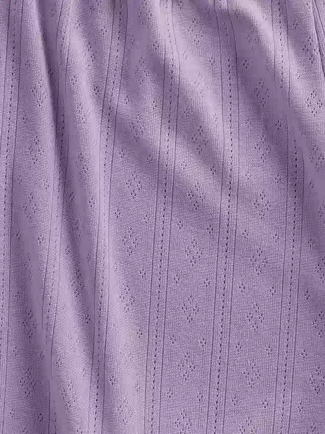 Çocuklar İçin Geri Dönüştürülmüş Pointelle Tank Pijama Seti