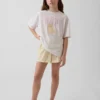 Çocuklar İçin Geri Dönüştürülmüş Poplin Pijama Şortları