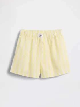 Çocuklar İçin Geri Dönüştürülmüş Poplin Pijama Şortları