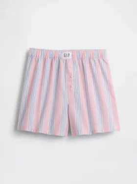 Çocuklar İçin Geri Dönüştürülmüş Poplin Pijama Şortları