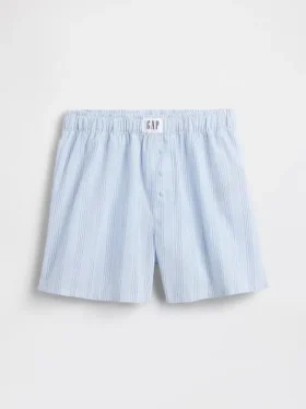 Çocuklar İçin Geri Dönüştürülmüş Poplin Pijama Şortları