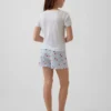 Çocuklar İçin Geri Dönüştürülmüş Ribana Pijama Şortlar Seti