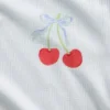 Çocuklar İçin Geri Dönüştürülmüş Ribana Pijama Şortlar Seti