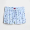 Çocuklar İçin Geri Dönüştürülmüş Ribana Pijama Şortu