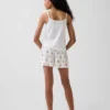 Çocuklar İçin Geri Dönüştürülmüş Ribana Pijama Şortu