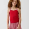 Çocuklar İçin Geri Dönüştürülmüş Ribana Pijama Tank Top