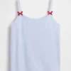 Çocuklar İçin Geri Dönüştürülmüş Ribana Pijama Tank Top