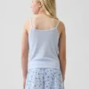 Çocuklar İçin Geri Dönüştürülmüş Ribana Pijama Tank Top