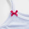 Çocuklar İçin Geri Dönüştürülmüş Ribana Pijama Tank Top