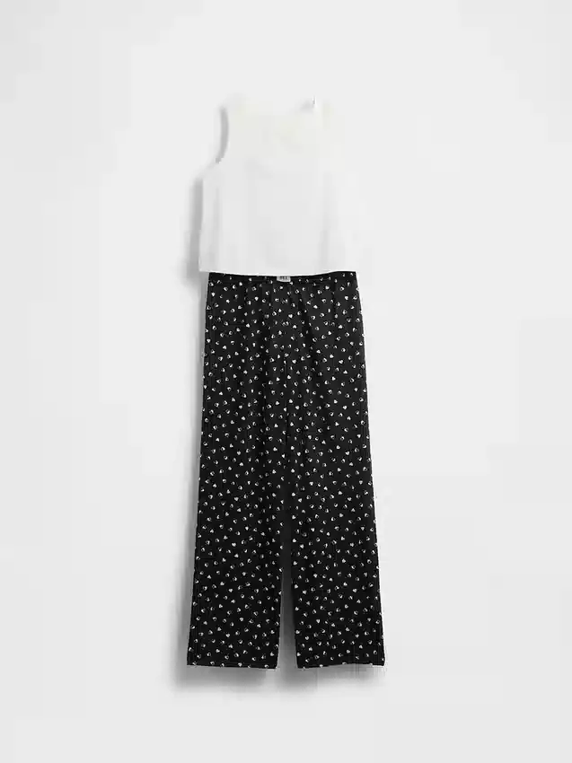 Çocuklar İçin Geri Dönüştürülmüş Tank Pijama Seti