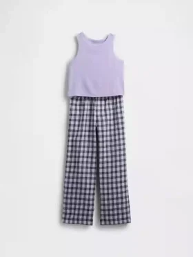 Çocuklar İçin Geri Dönüştürülmüş Tank Pijama Seti
