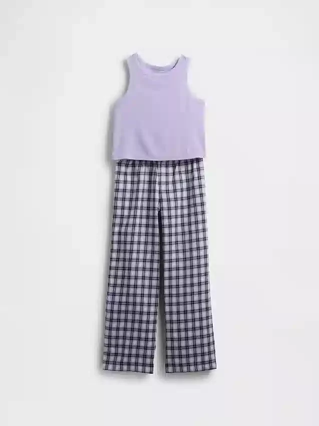 Çocuklar İçin Geri Dönüştürülmüş Tank Pijama Seti