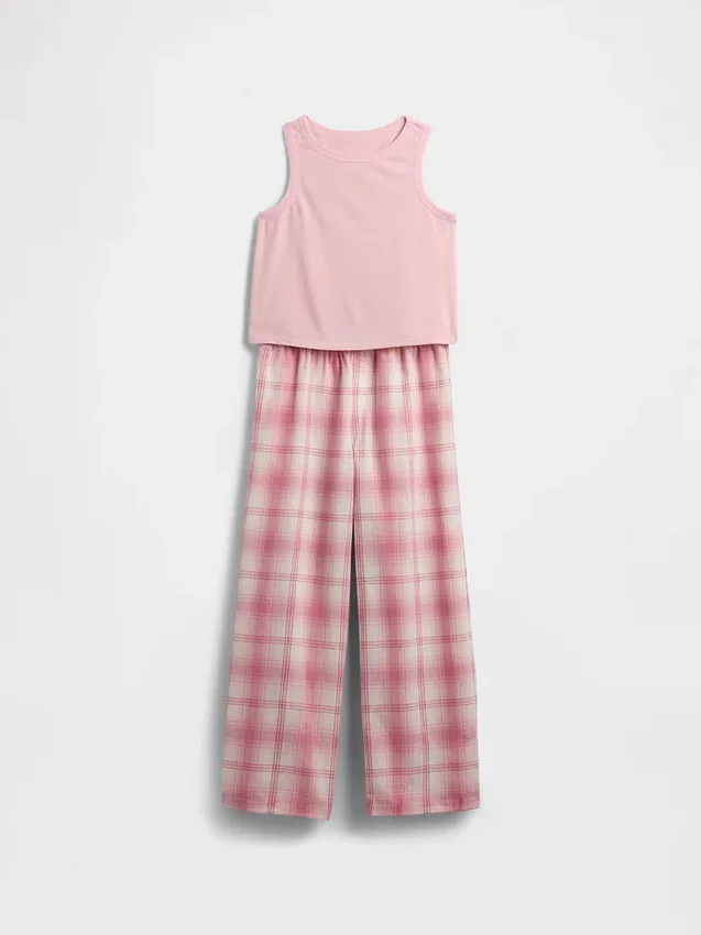Çocuklar İçin Geri Dönüştürülmüş Tank Pijama Seti
