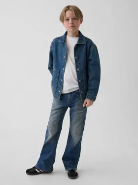 Çocuklar İçin Gevşek Bootcut Jean'ler