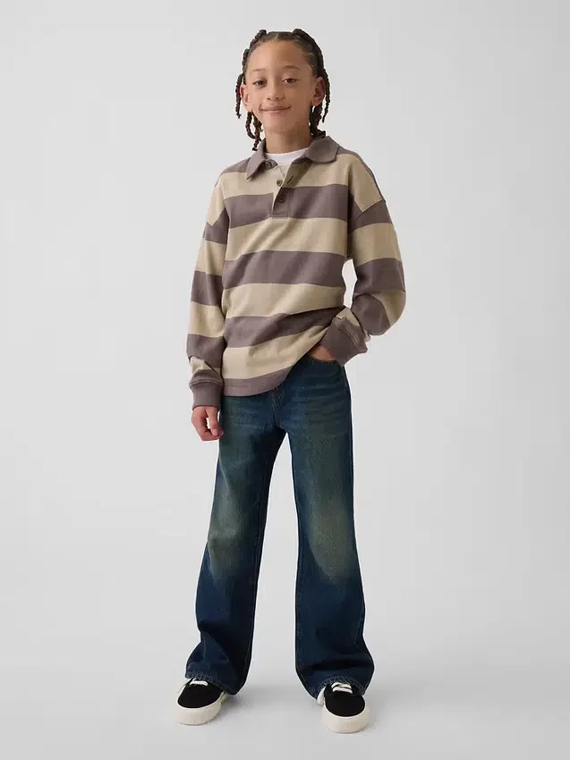 Çocuklar İçin Gevşek Bootcut Jean'ler