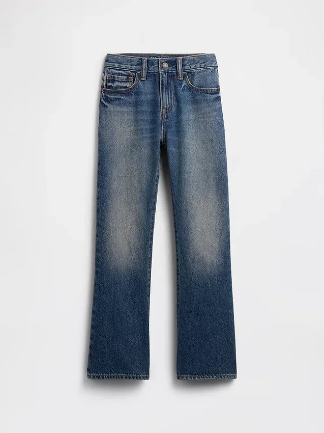Çocuklar İçin Gevşek Bootcut Jean'ler