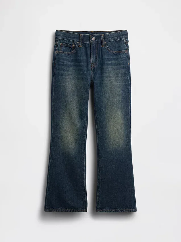 Çocuklar İçin Gevşek Bootcut Jean'ler