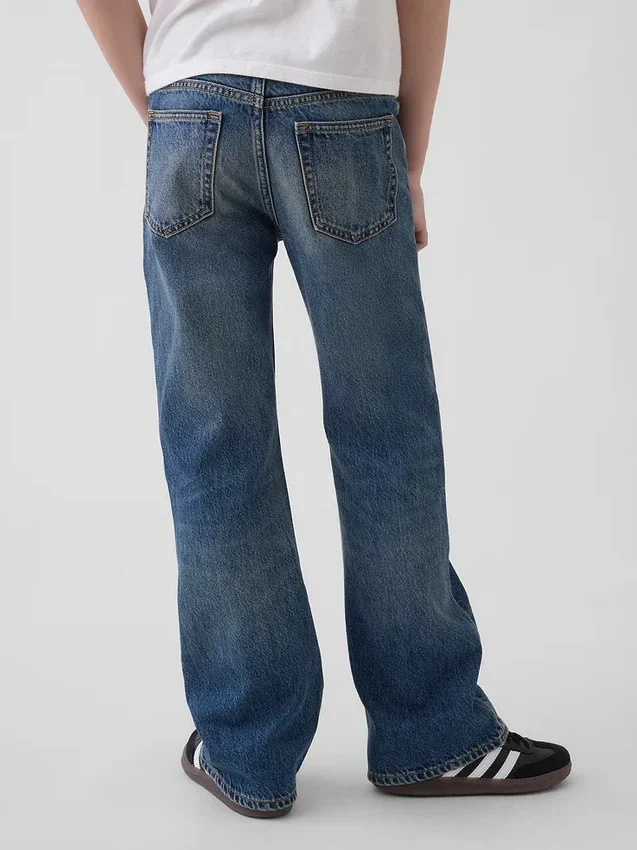 Çocuklar İçin Gevşek Bootcut Jean'ler