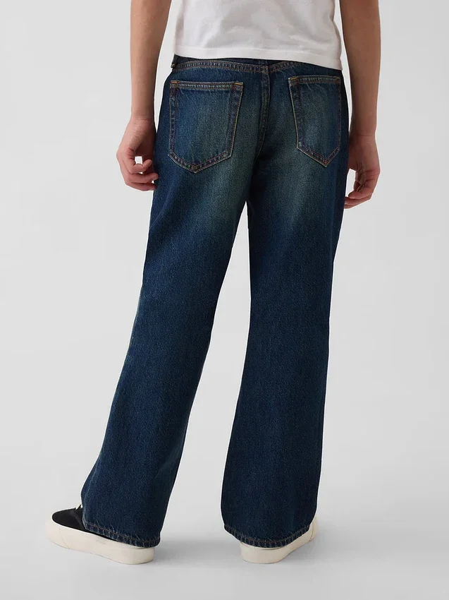 Çocuklar İçin Gevşek Bootcut Jean'ler