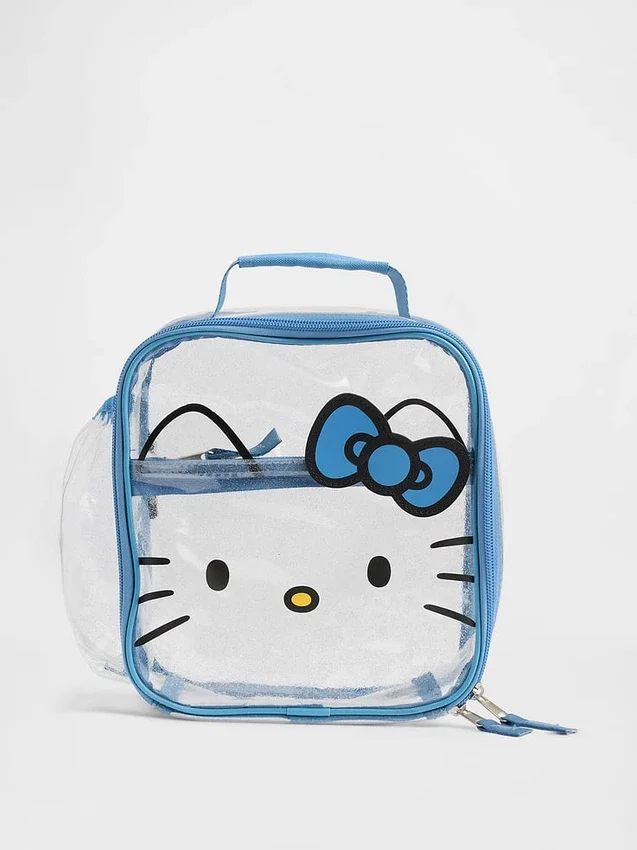 Çocuklar İçin Hello Kitty Şeffaf Öğle Yemeği Çantası