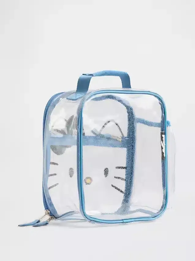 Çocuklar İçin Hello Kitty Şeffaf Öğle Yemeği Çantası