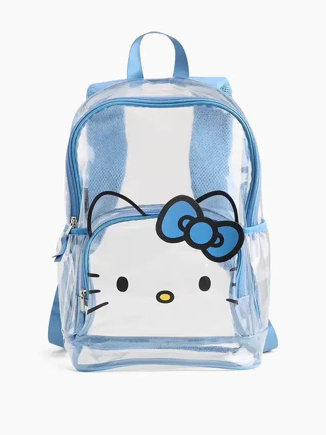 Çocuklar İçin Hello Kitty Şeffaf Sırt Çantası