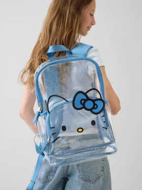 Çocuklar İçin Hello Kitty Şeffaf Sırt Çantası