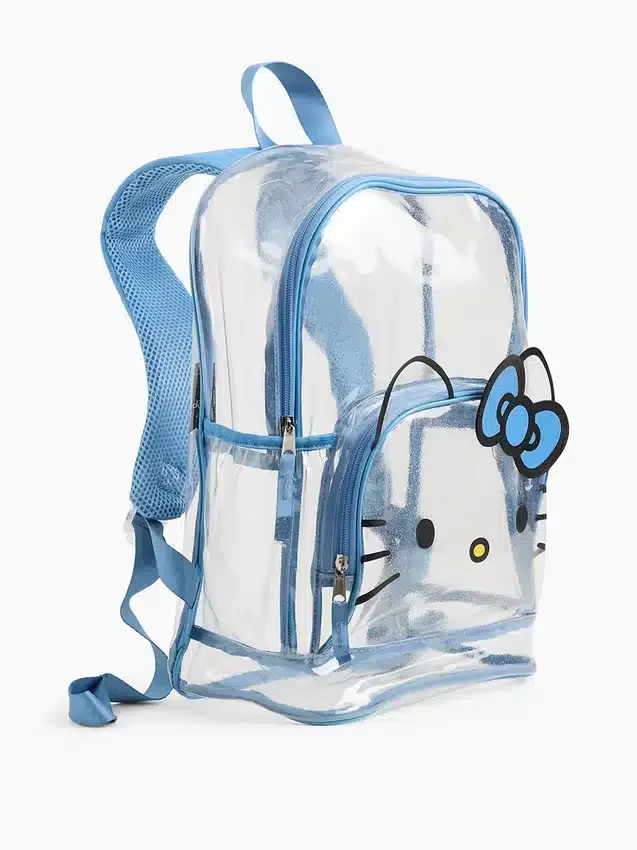 Çocuklar İçin Hello Kitty Şeffaf Sırt Çantası