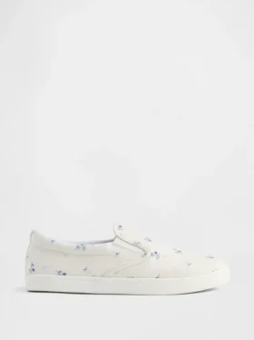 Çocuklar İçin Çiçek Desenli Slip-On Spor Ayakkabılar