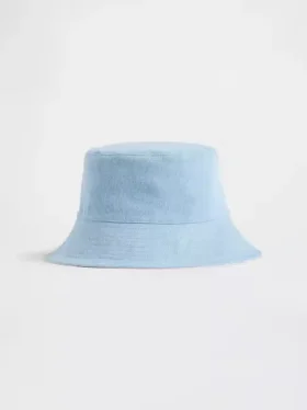 Çocuklar İçin Çift Taraflı Denim Kova Şapka
