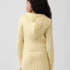 Çocuklar İçin Kablo Örgü Kazaklı Fermuarlı Kapüşonlu Sweatshirt