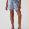 Çocuklar İçin Keten-Pamuklu Gingham Kolay Şortlar