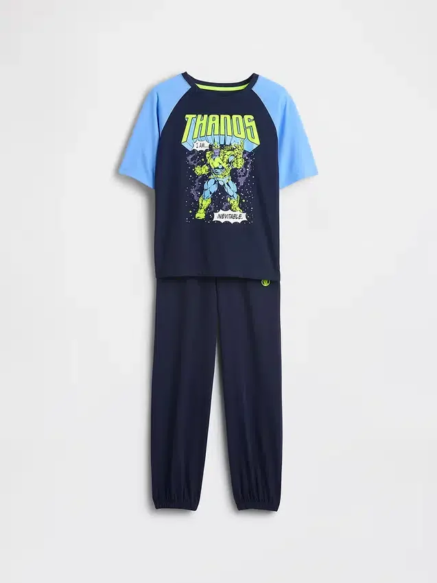 Çocuklar İçin Marvel Geri Dönüştürülmüş Pijama Jogger Takımı
