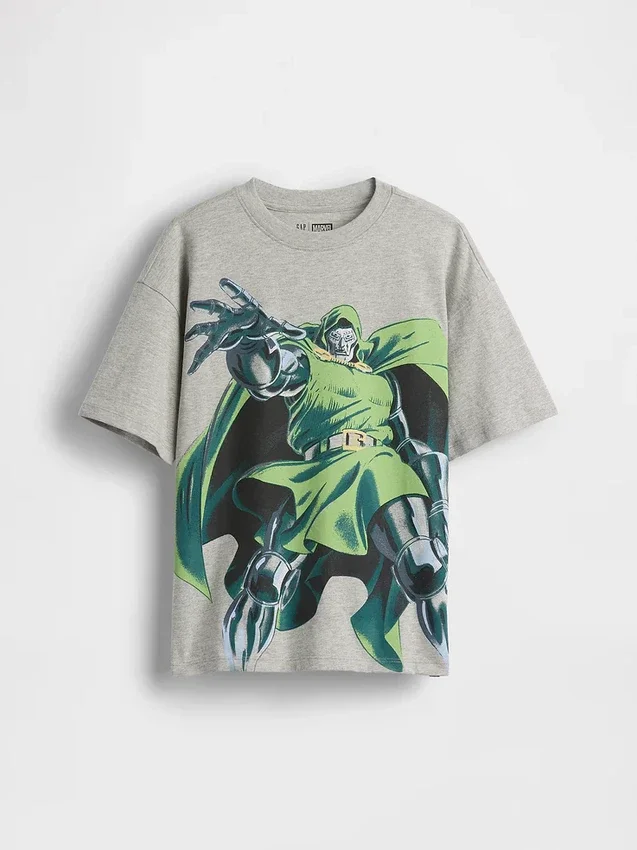 Çocuklar İçin Marvel Gevşek Kesim Grafik Tişört
