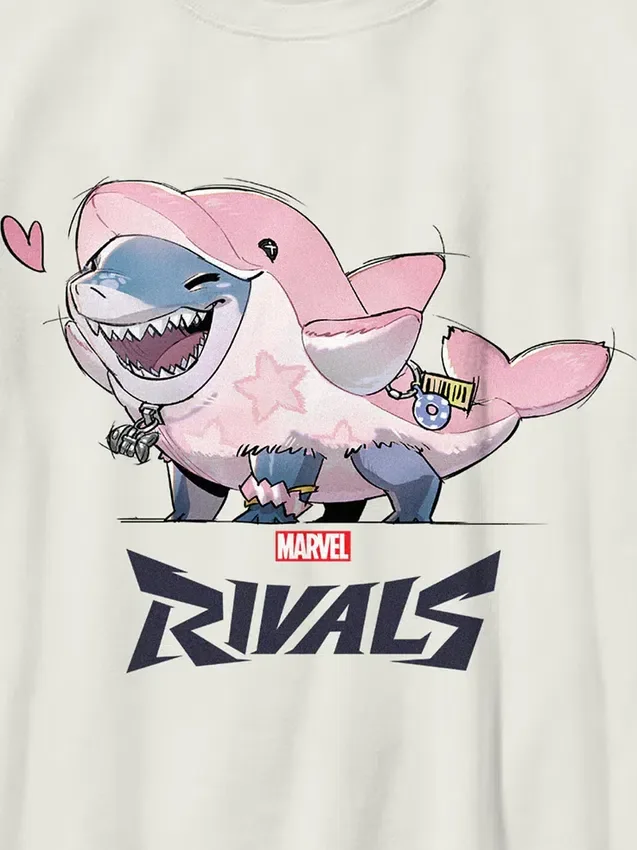 Çocuklar İçin Marvel Rivals Lovey Jeff Grafikli Tişört