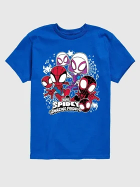 Çocuklar İçin Marvel Spidey ve Arkadaşları Kısa Kollu Grafik Tişört