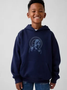 Çocuklar İçin Marvel Vintagesoft Gevşek Kesim Kapüşonlu Sweatshirt