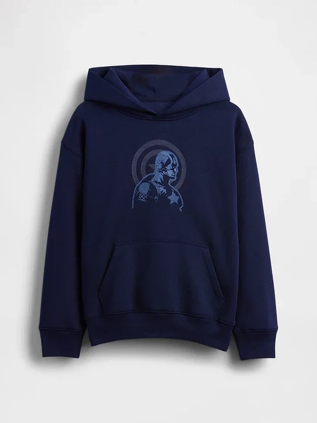 Çocuklar İçin Marvel Vintagesoft Gevşek Kesim Kapüşonlu Sweatshirt