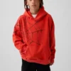 Çocuklar İçin Marvel Vintagesoft Örümcek Adam Bol Kesim Kapüşonlu Sweatshirt
