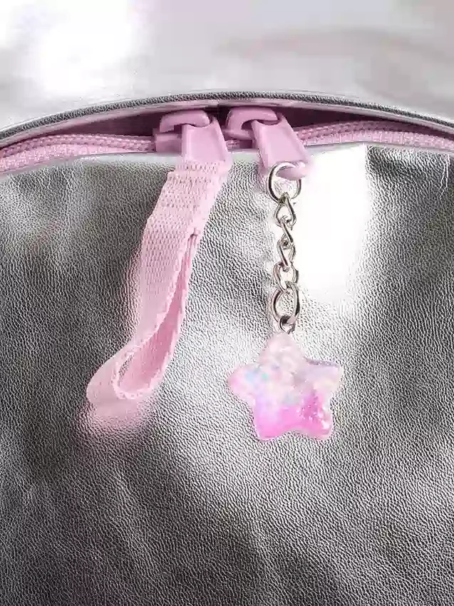Çocuklar İçin Metalik Charm Sırt Çantası