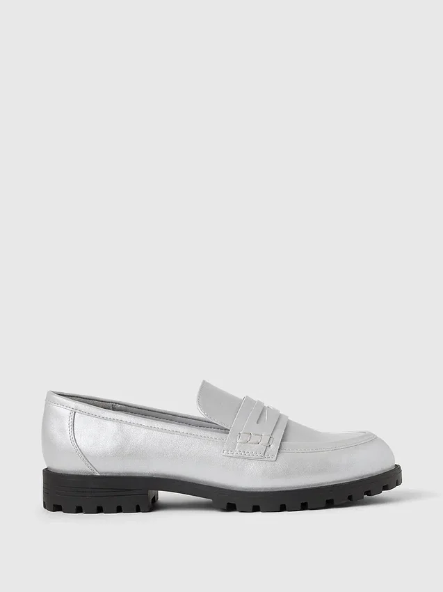 Çocuklar İçin Metalik Loaferlar