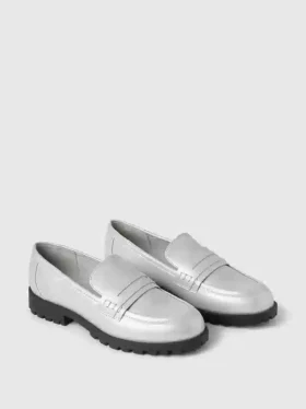 Çocuklar İçin Metalik Loaferlar